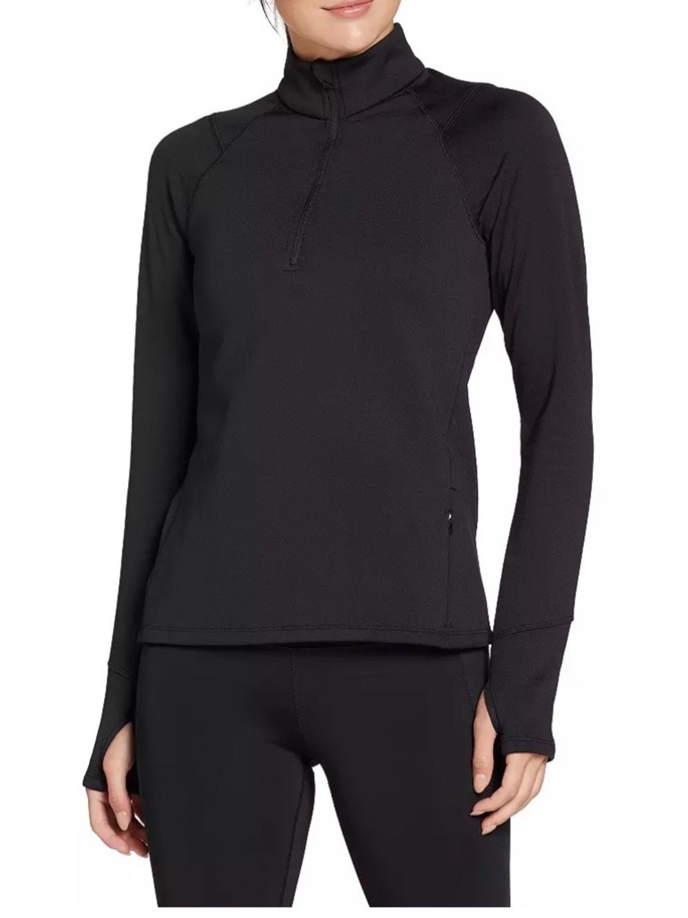DSG Run Grid 1/4 Zip ~ Size Small ~ Pure Black - Picture 2 of 13